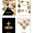 Easter Cards Black and Gold