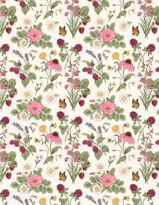 Digital Paper with Flowers #3