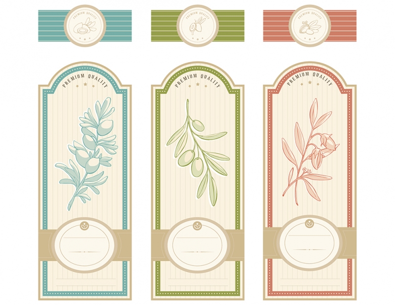 Vintage Herbal labels template #3