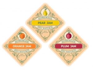 Vintage Jam Labels Set
