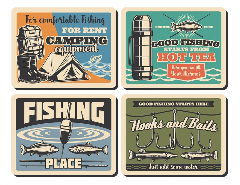 Printable Scrapbooking Fishing Embellishments