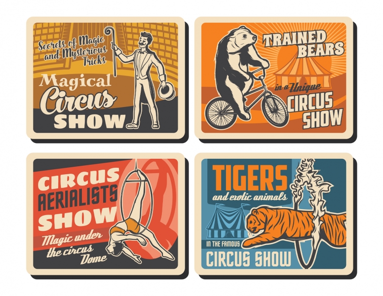 Printable Scrapbooking Vintage Circus Embellishments #3